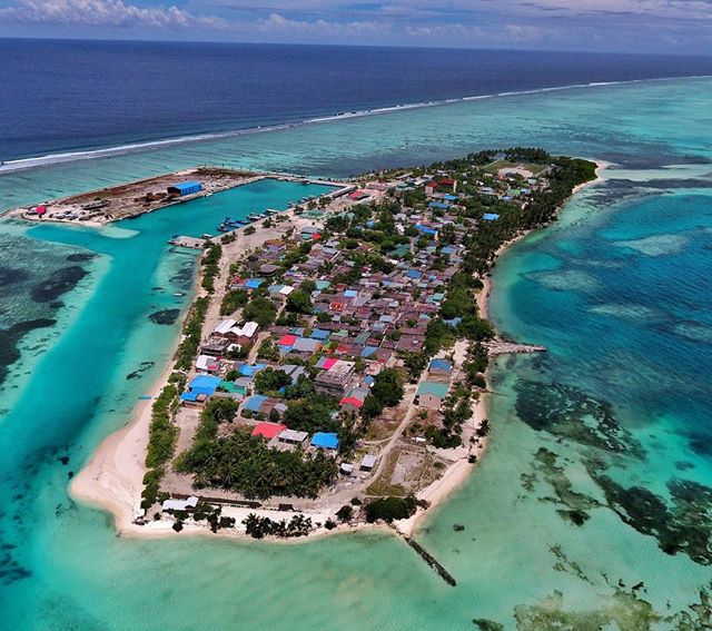 Остров Диффуши вид с высоты птичьего полёта